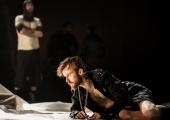 John Heffernan as King Edward II brought low in Marlowe's play