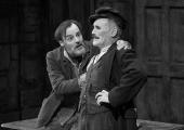 Paul Hilton as Joxer and Mark Rylance as 'Captain' Jack Boyle, drinking buddies