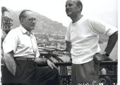 Breaking boundaries: Emeric Pressburger (left) and Michael Powell filming 'The Red Shoes' on the Côte d'Azur