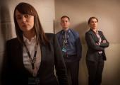 Keeley Hawes as DI Lindsay Denton in 'Line of Duty', with Martin Compston and Vicky McClure
