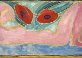Vanessa Bell, 'Nude with Poppies', 1916