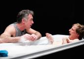 Hot water: Jake (Greg Wise) discusses sexual awakening with Joey (Oliver Gomm)