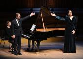 Leif Ove Andsnes and Lise Davidsen salute each other's artistry at the end of a generous recital