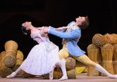 Laura Morera as Lise and Vadim Muntagirov as Colas in 'La Fille mal gardée'
