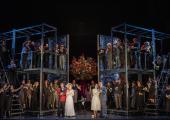 Peak impact: Full ensemble in Act Two of 'La Rondine'