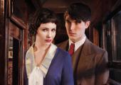 Feeling the strain on the train: Tuppence Middleton and Tom Hughes