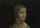 Mistress of all she surveys: detail of Leonardo's showstopping 'The Lady with an Ermine'