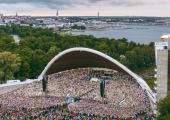Tallinn's enormous Song Festival Grounds during The Estonian Song and Dance Celebration 2025