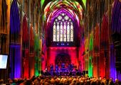 Lichfield Cathedral: in Festival mood