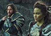 Fearless warrior Lothar (Travis Fimmel) with half-orc Garona (Paula Patton)