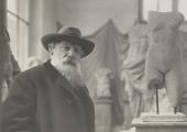 Auguste Rodin in his Museum of Antiquities at Meudon, about 1910
