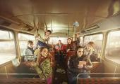 Great mates, a delicious boyfriend - what could possibly go wrong? Sharon Rooney (front right) in My Mad Fat Diary