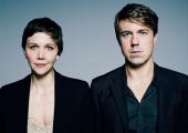Maggie Gyllenhaal as Nessa Stein, with Andrew Buchan as her brother Ephra