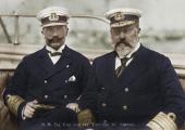 Kaiser Wilhelm II and his arch sailing rival Edward VII