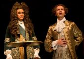 Philippe V (Mark Rylance) bewitched by Farinelli (Iestyn Davies as the singing version)