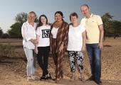 The Moffatts go to Namibia (Scarlett, centre)