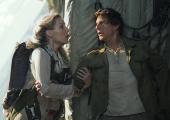 Bale out! Nick Morton (Tom Cruise) and Jenny Halsey (Annabelle Wallis) in peril