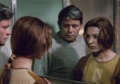 With the sound of the ANS synthesiser adding to the tension, Dr. Kris Kelvin (played by Donatas Banionis) encounters what may or may not be his wife Hari (Natalya Bondarchuk) in Tarkovsky’s ‘Solaris’