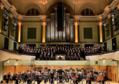 The full forces in Dublin's National Concert Hall for the Irish premiere of MacMillan's St John Passion