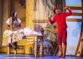 Gabrielle Brooks as Cinderella and Tim Frater as Buttons at the Nottingham Playhouse