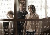 Kiefer Sutherland (centre) runs the numbers with David Mazouz and Gugu Mbatha-Raw