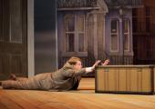 James Corden does battle with a trunk in Richard Bean rewrite of Goldoni