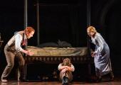 Nicholas Watts' Peter Quint and Sarah Tynan's Governess battle for the soul of young Miles (Tim Gasoriek)