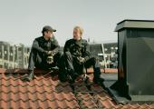 Mile-high club: Jar Gunnar Røise and Thorbjørn Harr as sexually surprising chimney sweeps