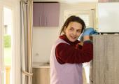 Undercover cleaner: Juliette Binoche