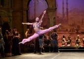 Pink Panther: Brooklyn Mack as the slave trader Lankedem in English National Ballet's production of 'Le Corsaire'