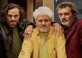 Double-take: Alberto (Asier Etxeandia), Pedro Almodovar and Salvador (Antonio Banderas)