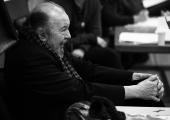 A colossus: Peter Hall in rehearsal for Twelfth Night at the National Theatre in 2011