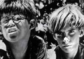 Wild boys: Hugh Edwards as Piggy and James Aubrey as Ralph