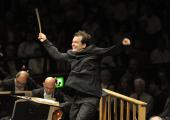 Andris Nelsons conducting yesterday afternoon: dynamic and versatile