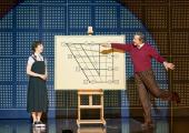 Lesson time for Patsy Ferran's Eliza Doolittle from Berty Carvel's Professor Henry Higgins