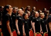 Members of the RSNO Youth Chorus performing James Burton's 'The Lost Words'