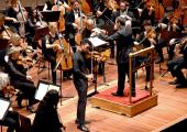 Randall Goosby with Lionel Bringuier conducting the Royal Scottish National Orchestra