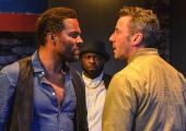 Stand-off: Gus (Ray Fearon), left, Jay Simpson (Leslie)