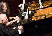 Side by side: Kovacevich and Argerich in Rachmaninov last night