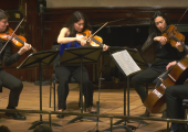 Joshua Bell,  Irène Duval, Blythe Teh Engstroem and Steven Isserlis levitate in Faure's String Quaretet