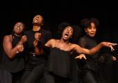Dancing to Diana: Kokoma Kwaku, Eshé Asante, Tosin Alabi and Elisha Robin in ‘Queens of Sheba’