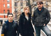 Ali Amrani (Tewfik Jallab), Laure Berthaud (Caroline Proust) and Gilou Escoffier (Thierry Godard)