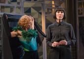 Malvolio turns into Malvolia in a superb comic turn by Tamsin Greig
