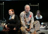 Tatiana Shestakova as Anna Shtrum, Igor Ivanov as Mostovsky and Daria Rumyantseva as Nadia Shtrum in 'Life and Fate'