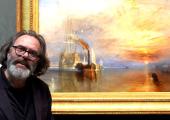 A river runs through it... Matthew Collings with Turner's painting The Fighting Temeraire