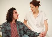 Motherly love: Gina McKee's Anne clings to her son (William Postlethwaite)