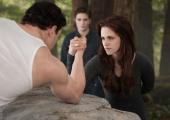 She's stronger than she looks: Kristen Stewart in 'The Twilight Saga: Breaking Dawn - Part 2'