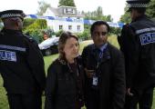 Back on the case: detectives Cassie Stuart (Nicola Walker) and Sunny Khan (Sanjeev Bhaskar)