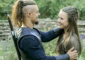 Uhtred (Alexander Dreymon) and his daughter Stiorrra (Ruby Hartley)
