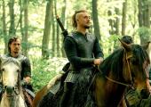 Alexander Dreymon as Uhtred, with Arnas Fedaravicius as Sihtric